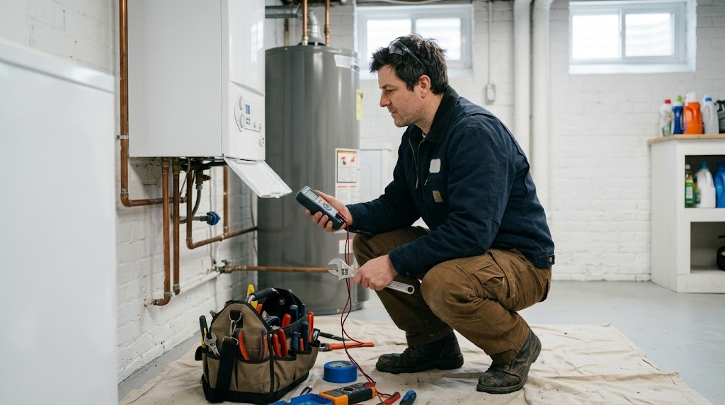 Commercial steam boiler installation and mechanical piping in Kew Gardens